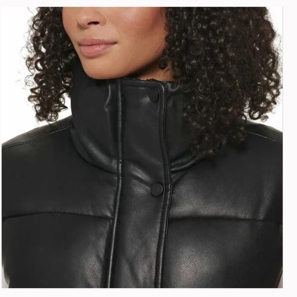 🎈SALE Marc New York Faux Leather Puffer Vest Size XL or XXL NEW - Picture 4 of 7